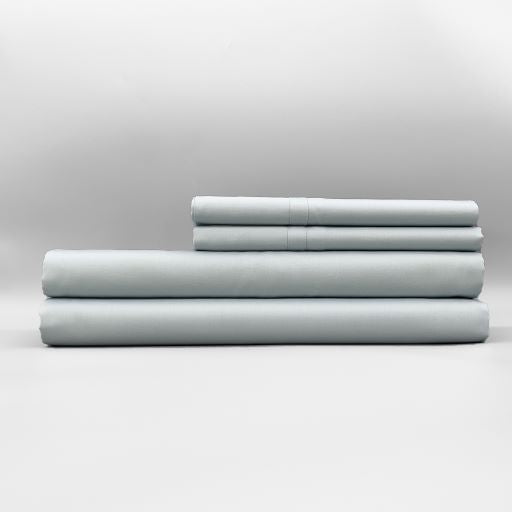 300TC 100% Organic Cotton Sateen Bed Sheet Set 4-piece