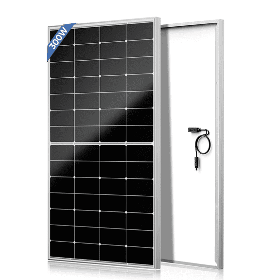 WERCHTAY 300W 12V Monocrystalline Solar Panel for RV, Home, Camping, Caravan, Boat and off-Grid Power Systems