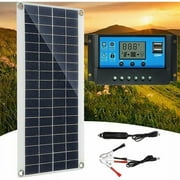 300W 12V Solar Panel, Solar Panel Kit, Battery Charger with 60A Solar Charge Controller for RV, Yacht, Outdoor, Garden, Lighting