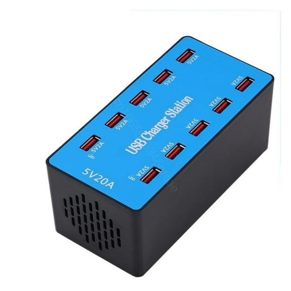 300W/200W/100W 10/20/40/60 Ports USB Charger Adapter Multifunctional HUB Charging Station Dock Socket