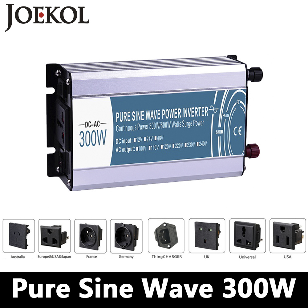 300W/600W pure sine wave inverter DC 12V/24V/48V to AC 110V/220V,off