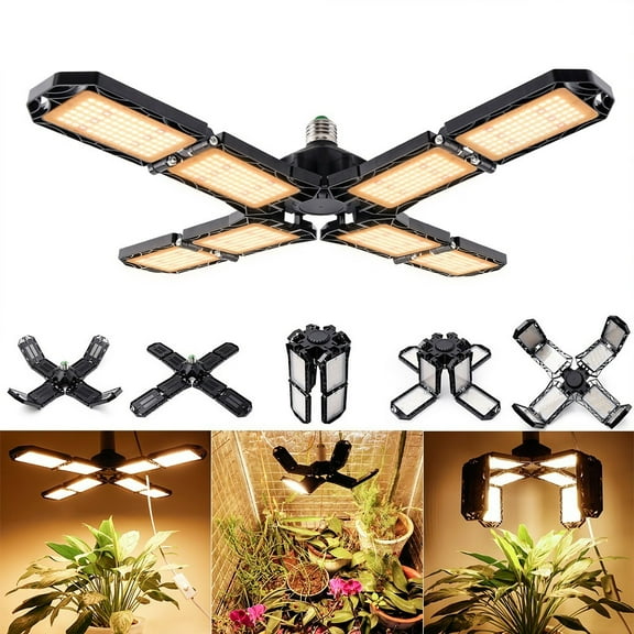 300W 672 LEDs Grow Light LED Plant Phytolamp Full Spectrum Foldable Growth Bulb For Indoor Plants Bloom Flowering Garden ,High-Efficiency Growth