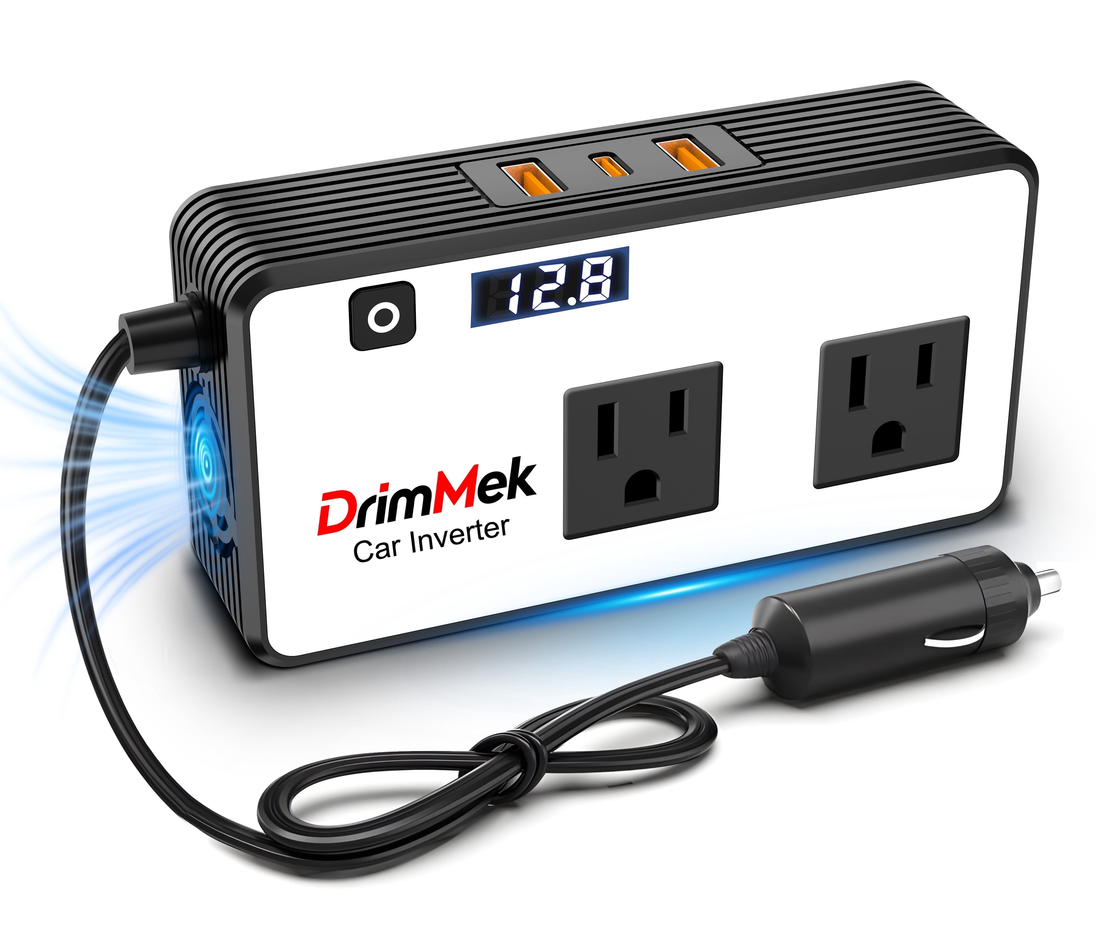 300W Car Power Inverter -Car Plug in Adapter Outlet DC Inverter 12V to ...