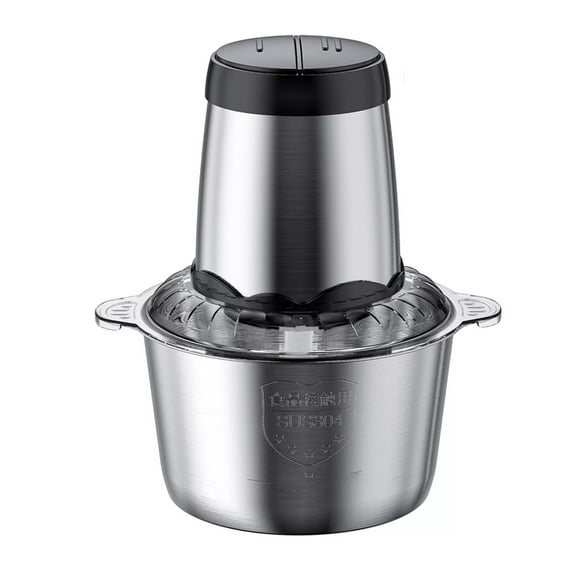 300W Electric Food Vege Chopper, 2L Stainless Steel Kitchen Meat Grinder and Mixer, Multi-Functional Processor for Families, Chefs, Home Cooks
