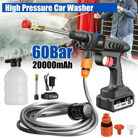300W High Strength Wireless Pressure Washer 20000mAh Wide Use Portable High Pressure Water Sprayer Multi-Function Washing Machine for Car
