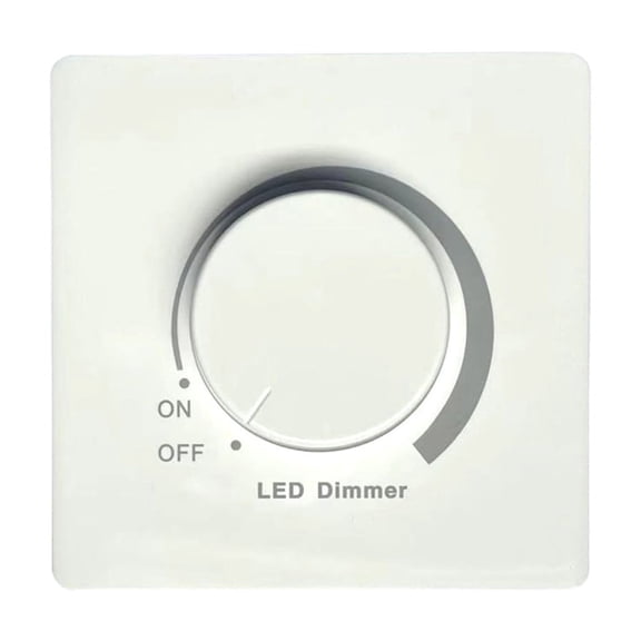 300W LED Light Dimmer Switches Rotary Knob Adjustable Brightness Controller
