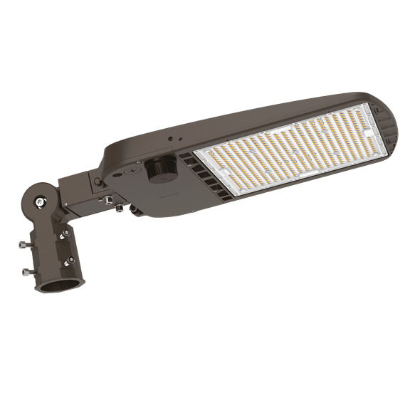 300W LED Street/Parking Lot Light, 5000 K, 43500 Lumen, Security Light, 150LM/W, [650W-800W HPS Equiv.] 100-277V, Adj Slip Filter Mount, UL/DLC, Waterproof, Warehouse, Garage, Area Light, 5 Yr Warrant