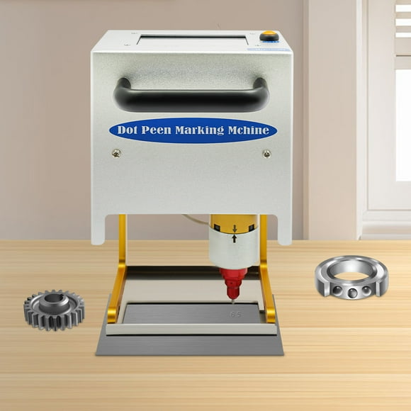 300W Portable Dot Peen Marking Machine Metal VIN Code Engraving Printer with Clear Touch Screen