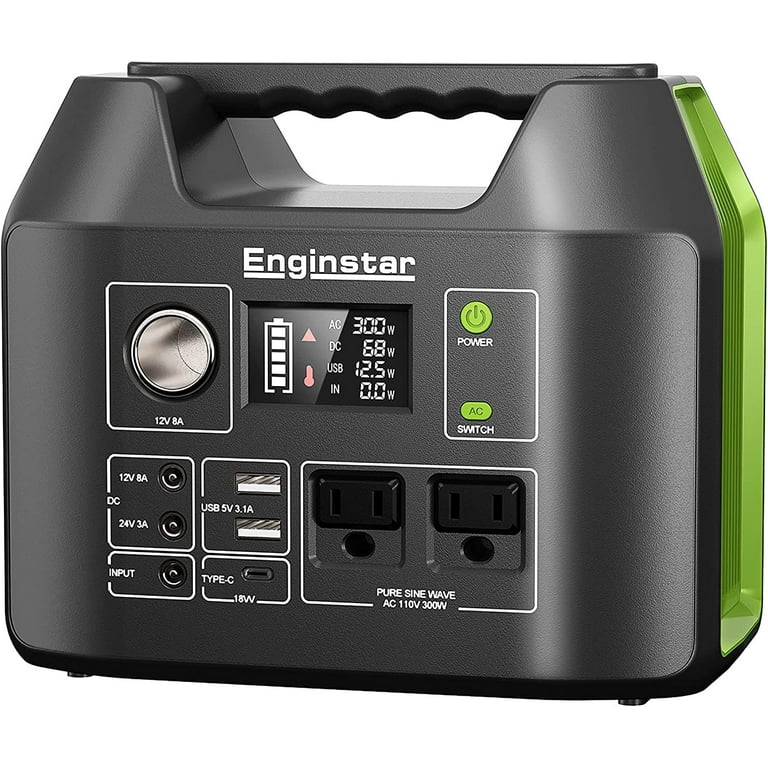 ◆　Enginstar ポータブル電源 300W　◆ EnginStar 300W Continuous/300W Peak Portable Power Stations