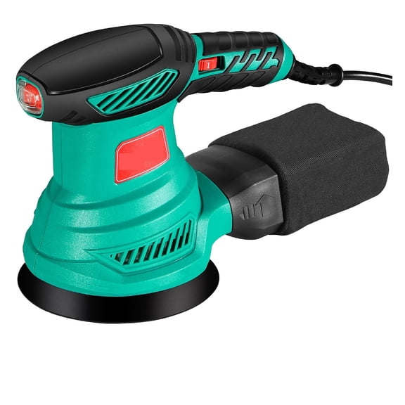 300W Random Orbital Electric Sander Machine With 12Pcs Sandpapers Strong Dust Collection Polisher ,Easy to Operate