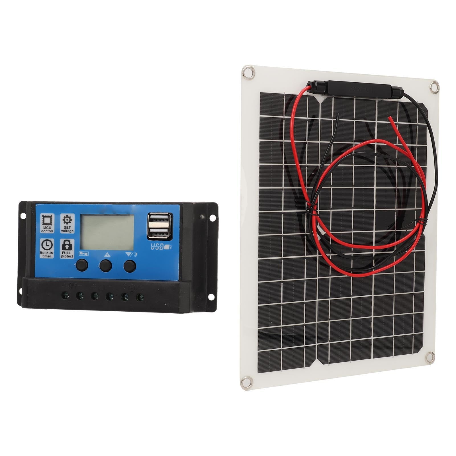 300W Solar Panel, Solar Panel Kit 300W DC 12V 24V 50A IP67 Waterproof High Efficiency Solar Panel And Solar Charger With Controller For RV Campervan