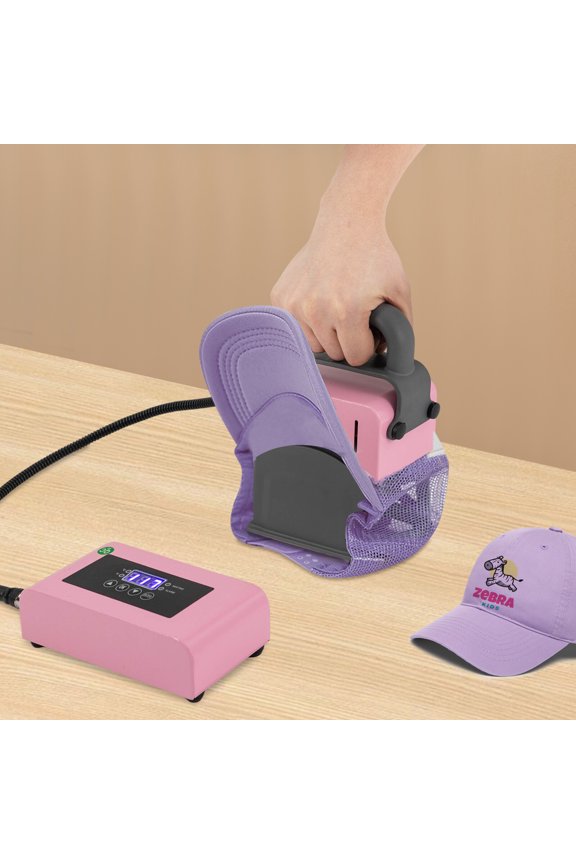 300W T-Shirts Cap Heat Press Machine Electric Hat Heat Press Machine 0-400F