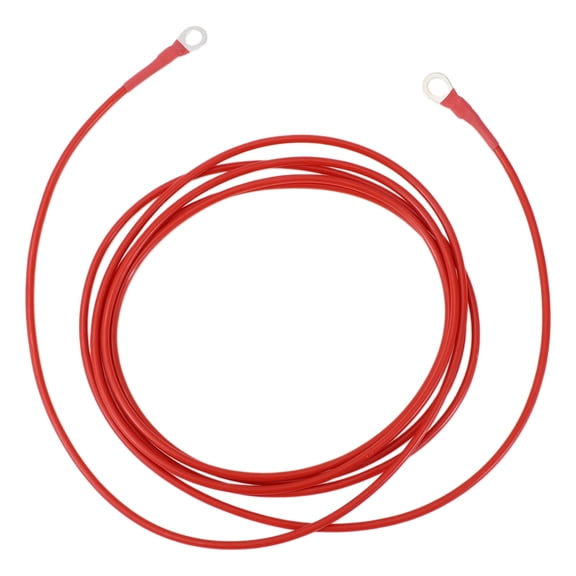 300cm 12 AWG Battery Inverter Cable 5/16" Battery Cable Tinned Copper Red OT Type 1 Pc