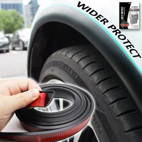300cm / 9.8FT Fender Flares 10' Car Wheel Eyebrow Arch Extension Protector Moulding Trim Strip Rubber