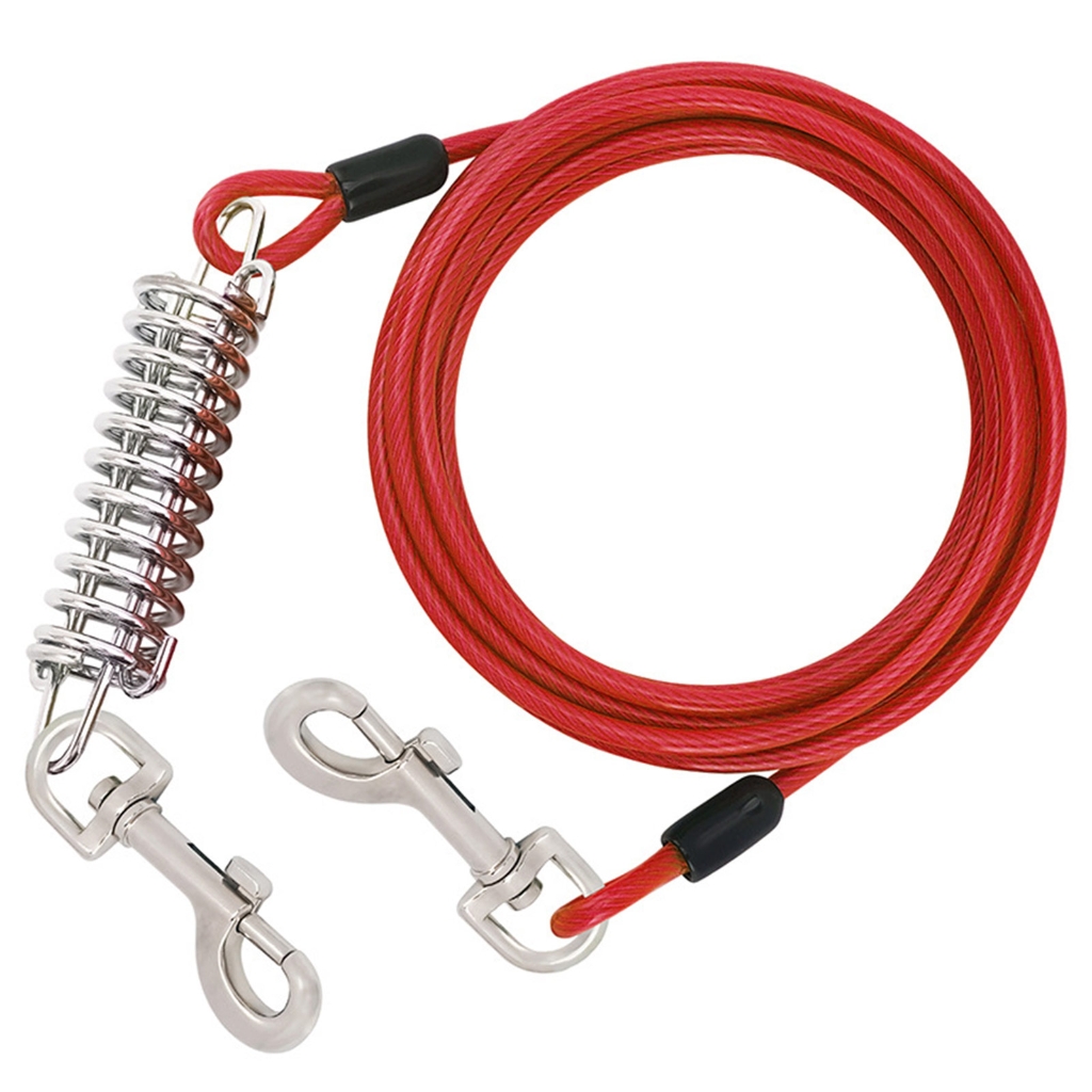 Dog Throw String 300cm Heavy Duty Dog Leash Traction Rope with Shock Absorbing Spring ...