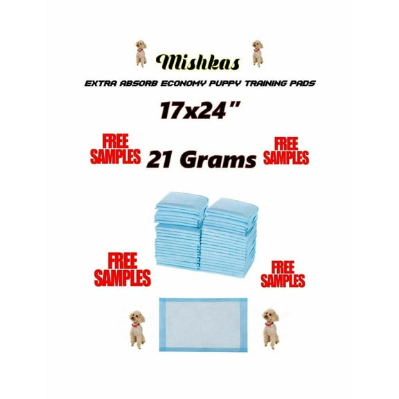 300ct SUPER Economy XTRA ABSORB 17x24" Puppy Training Pads 21 gr Use Em Twice!