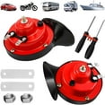 thumbnail image 1 of 300db Train Horn for Trucks - High-Output Electric Snail Dual Horn Kit-12V/24V, Universal Fit Weather-Resistant Design for Car/Truck/Boat, 1 of 6