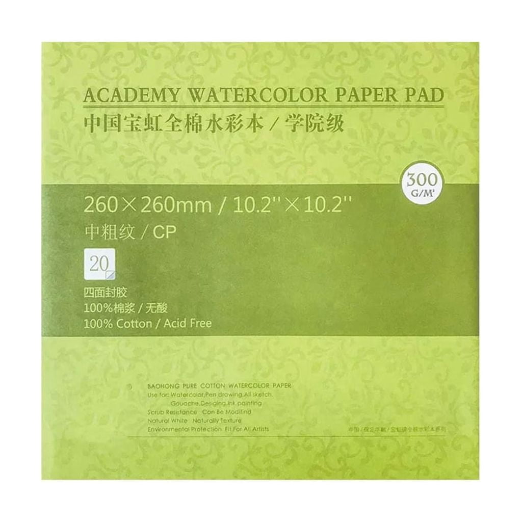300g Cotton Watercolor Paper 20 Sheets Acid Frees Artist Pad Cotton Sketchbook