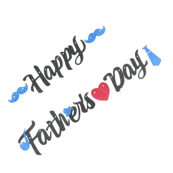 RENACLIPY Black Glitter Banner for Father's Day Party Decoration, Easy to Use, Perfect for Celebrations and Home Decor