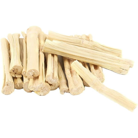 300g Pet Snacks Sweet Bamboo Chew Toy for Squirrel Rabbits Guinea Pigs Chinchilla Hamster (About 10-14 Sticks)