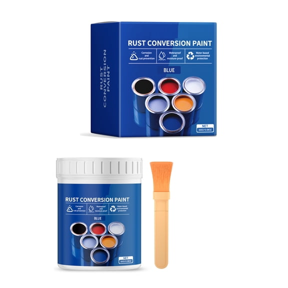 300g Water Based Rusts Inhibitor Paint with Brush Offering Weatherproof & Colorful Protective Coating for Metal Surfaces