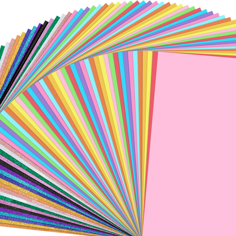 300gsm Glitter Cardstock Paper Colored Scrapbooking 8.5 x 11in Art DIY Craft