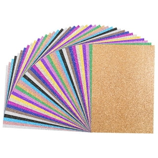 12x12 Black Glitter Cardstock, 300gsm Cardstock, Premium Glitter Cardstock,  Paper for Crafts 