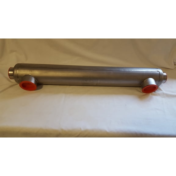 300k BTU Titanium Tube and Shell Heat Exchanger for Saltwater Pools/Spas ss
