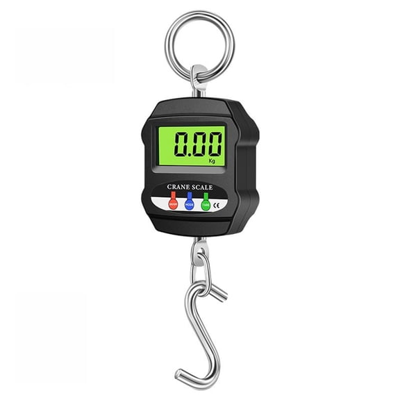 300kg/660lb Electronic Crane Scale Digital Hanging Scale Mini Hoisting Scale Industrial Electronic Hook Scale for Luggage Fish Farm Hunting