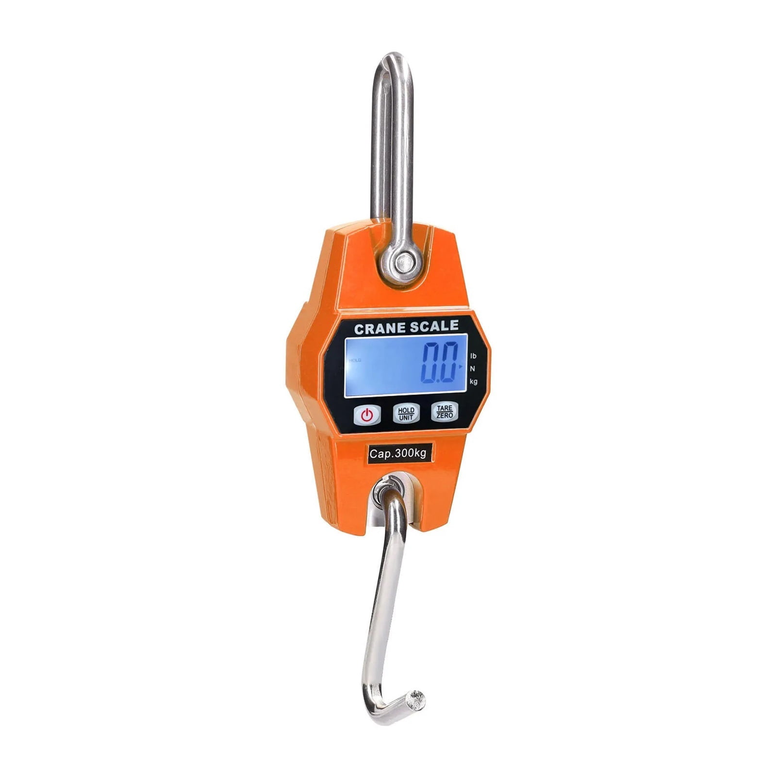 300kg Electronic Crane Scale LCD Digital Weighing Tool Industrial Heavy Duty Weight Stainless Steel Hook Scale Hanging Scale ,Precise & Responsive