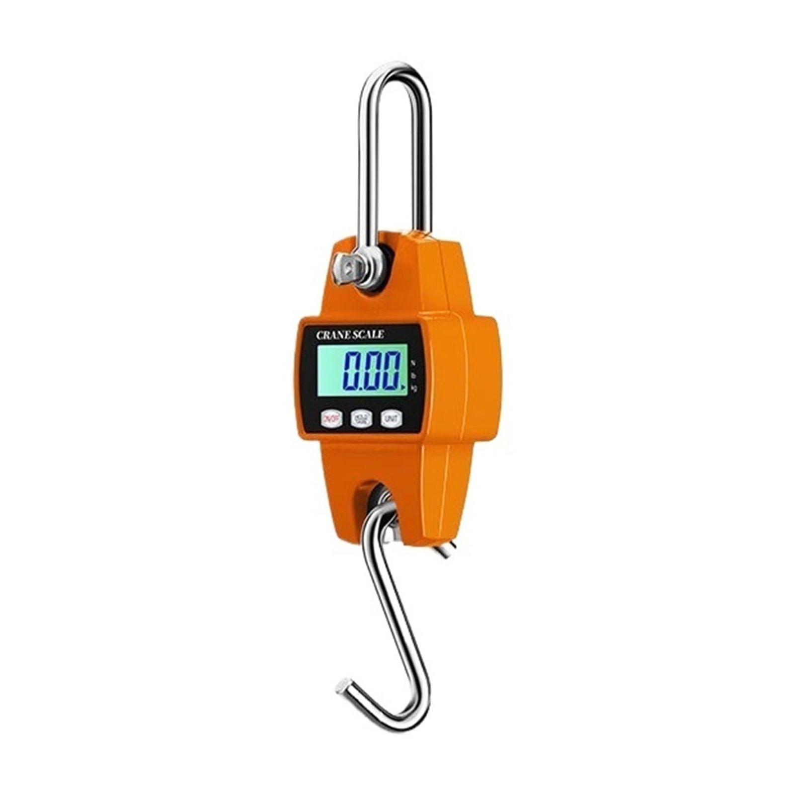 300kg High Precision Crane Scale Portable Electronic Stainless Steel Hook Hanging Scale LCD Digital Industrial Scales Kg/Lb/N ,Precise & Responsive