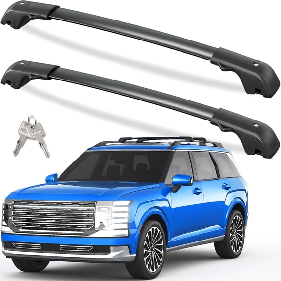 300lbs Roof Rack Cross Bars for Hyundai Palisade 2026 | with Raised Rails, Lockable Aluminum Roof Rails Crossbars Cargo Bars Canoe Rooftop Cargo Luggage