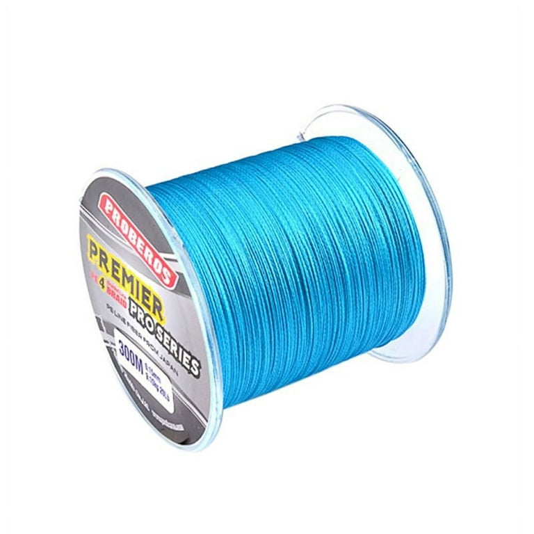 300m Braided Fishing Line 4 Strands, Cost-Effective Ultra Strong Braided  Line - 35lb/25lb/20lb/15lb, for River, Reservoir Pond, Ocean Beach Fishing,  Lake Ocean Boat, Blue 
