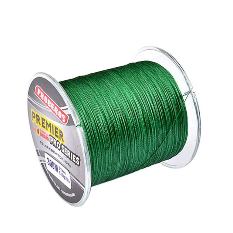 300m Braided Fishing Line 4 Strands, Cost-Effective Ultra Strong Braided  Line - 35lb/25lb/20lb/15lb, for River, Reservoir Pond, Ocean Beach Fishing,  Lake Ocean Boat, Green 