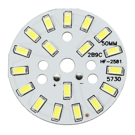 300mA 9W 18 LEDs 5730 Chip Module Aluminum Board Pure White 50mm Dia