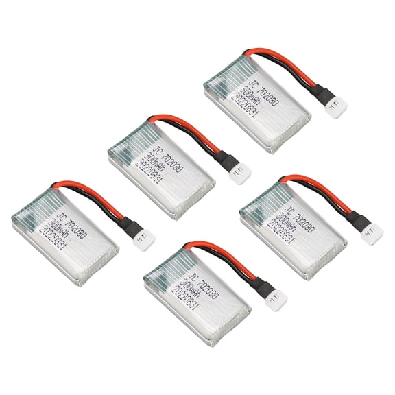 300mAh RC Drone Battery, Replacement Li,ion Pack For E55, FQ777, FQ17W, More, 3.7V