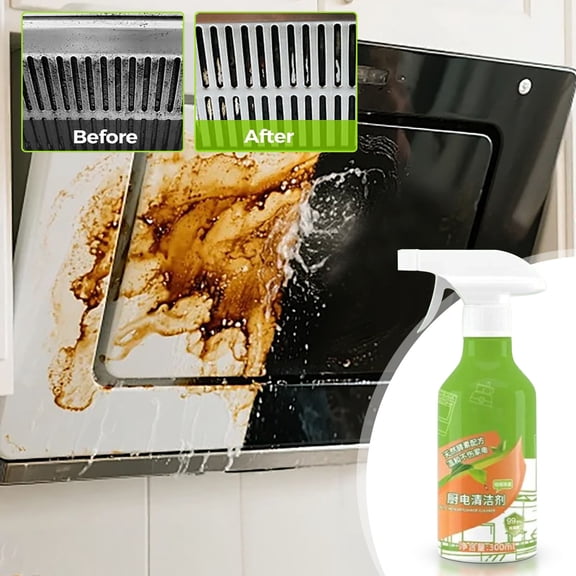 300mL Kitchen Cleaner Spray, Natural Enzyme Multi-Purpose Cleaner for Household Appliances, Counters and Floors, Effective Grease and Stain Removal, Eco-Friendly Cleaning Solution