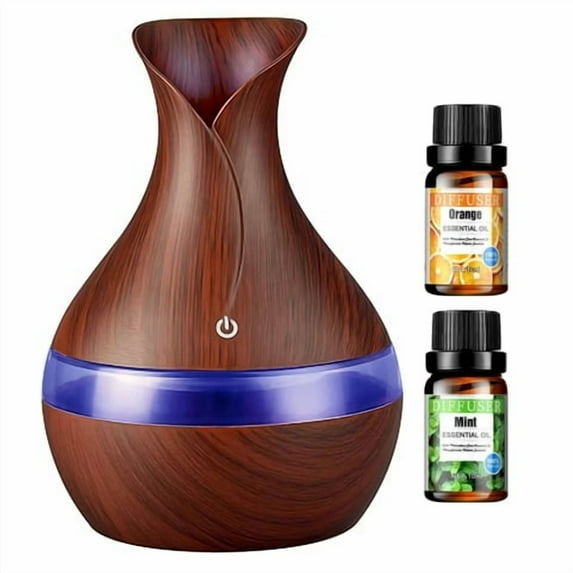 300ml Aromatherapy Humidifier Whisper Quiet Cool Mist Diffuser USB Powered Essential Oil Compatible Home & Office Use