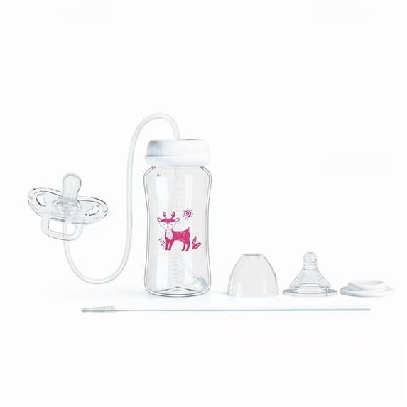 300ml Baby Bottle with Free Speech Function, Smart Talking Baby Bottle with Voice Recording Playback, Interactive Feeding Gift for Newborns Infants Toddlers