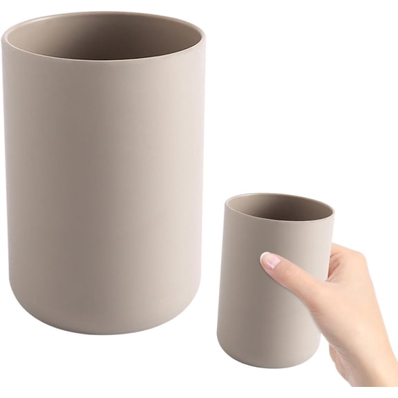 300ml Bathroom Cup, Wall Mounted Toothbrush Holders Reusable Water Cup Drinking Cups for Home Travel Bathroom Accessories (Coffee)