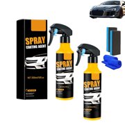 300ml Car Coating Cleaning & Care Spray, Nano Quick Coat Restore Coating Spray, Multi-Functional Coatings Renewal Agent, Easy-to-Sprays, for Vehicle Shine & Protection 2PCS