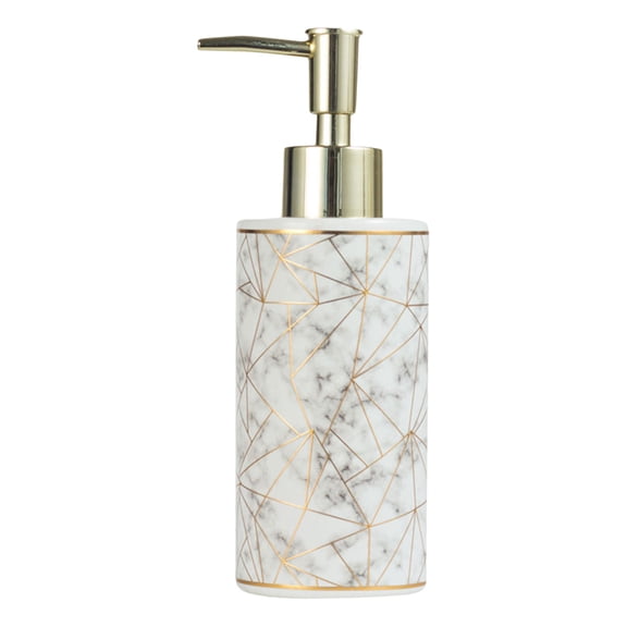 300ml Ceramic Marble Lotion Pumps Dispenser House Decors Soap Dispenser Empty Bottle for House Bath & Shower Essential
