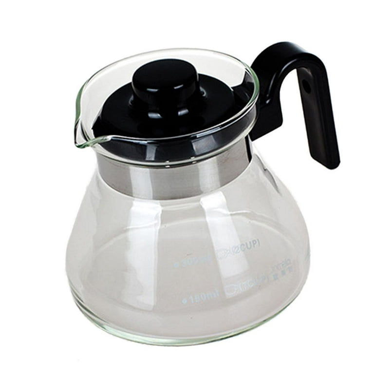 300ml Coffee Server Glass Range Coffee Carafe Tea Milk Pour Over Serving Pot  