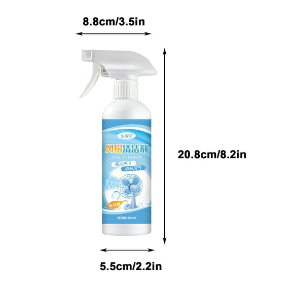 300ml Effective Multi-function Fan Cleaner Spray Aircondition Screen Cleaning Agent No Disassembly Water Washing Ash Cleaning Fan Cleaning Tool