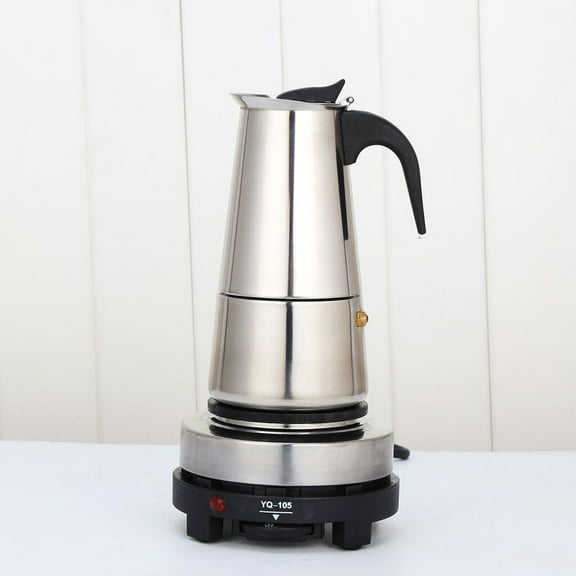 300ml Espresso Coffer Maker Stovetop Moka Pot Stovetop W/Electric Stove 6 Cups