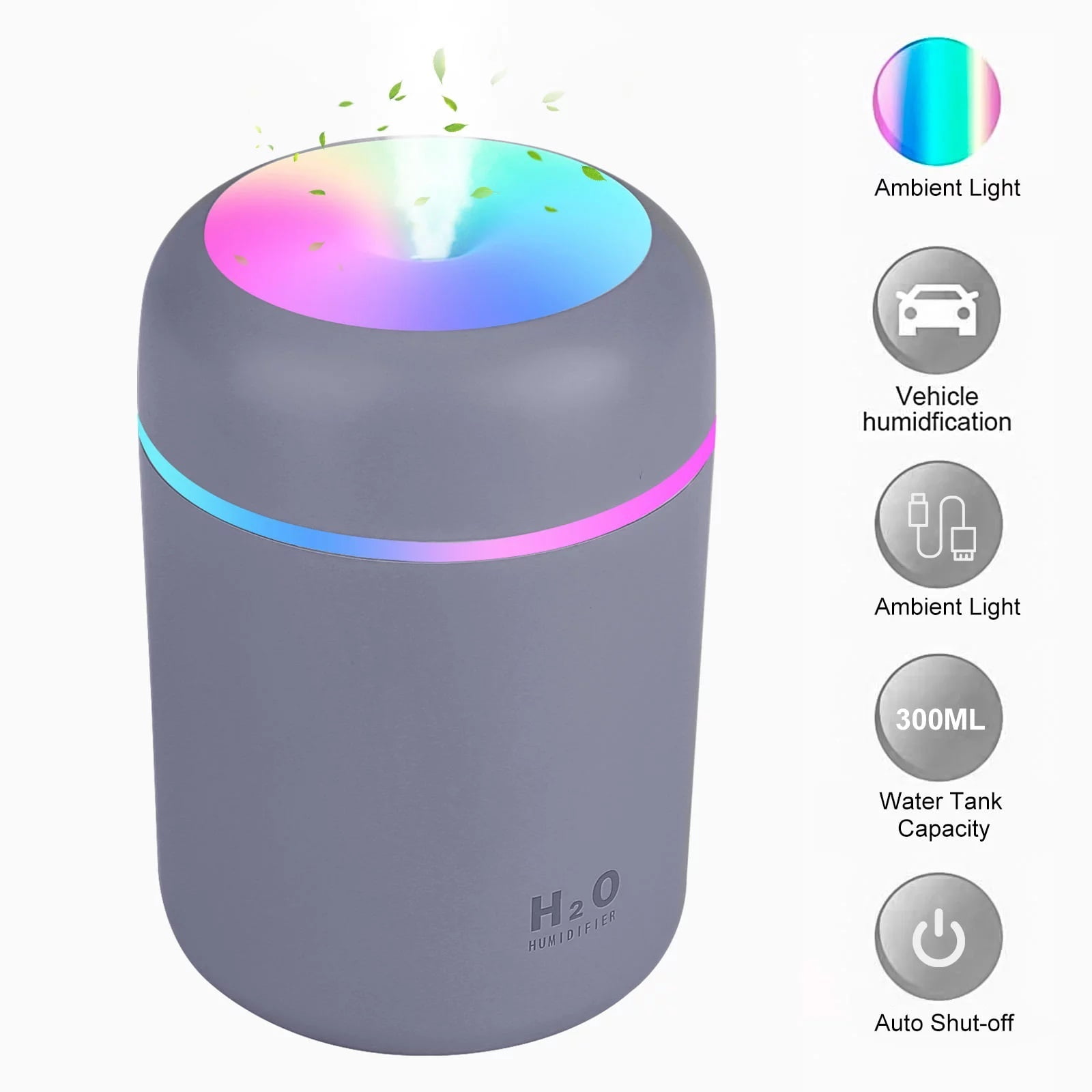  300ml Ultrasonic Volcano Flame Humidifier Original Flame  Diffuser Volcano Lamp Aroma Diffuser for Essential Oils Diffusers, Small  Fireplace Humidifier Fire Oil Diffuse for Home Large Room Kids Bedroom :  Health 