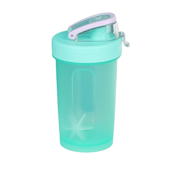 300ml Handheld Protein Shaker Bottle, Mixer Cup with Measurement Marks for Gym and Fitness, Portable Shaker with Flip Lid for ies and Drinks, One Hand Operation Sports Cup