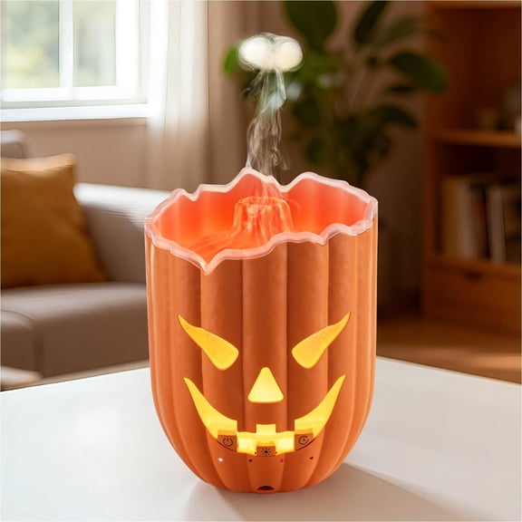 300ml Jellyfish Pumpkin Essential Oil Diffuser, Remote, Timer (2/4/8H), 2 Mist Modes, USB Cool Mist Humidifier, Night Light for Home Bedroom Office