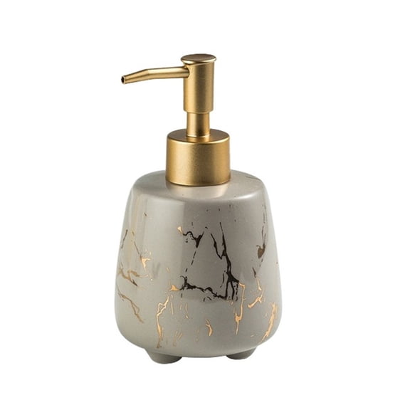 300ml Light Luxury Lotion Push Bottle Bathroom Ceramic Soap Dispenser