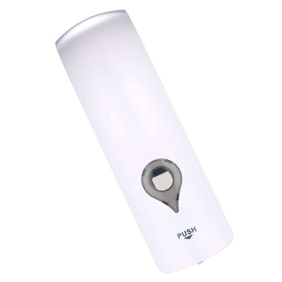 300ml No Drilling Wall Mounted Single-Head Manual Soap Dispenser Bathroom Shower Liquid Shampoo Holder--White